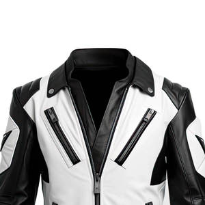 High Quality Custom Made Genuine Cowhide Leather <b>Motorcycle</b> <b>Jacket</b> Abrasion Windproof Resistant Plus Size Breathable Motorbike - Product Image 3