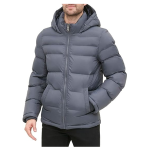 Custom OEM Winter Men Warm Hooded Puffer Jacket Heavyweight Padded <b>Parka</b> Jacket Outerwear - Product Image 1
