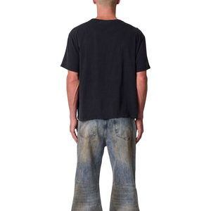 Mens O Neck Short Sleeve T <b>Shirt</b> Dark <b>Gothic</b> Front Graphic Oversized Loose Fit Streetwear Wholesale Custom OEM Cotton Jersey Tee - Product Image 1