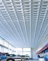Plaque de plafond suspendu en aluminium perforée 600x600mm, ignifuge, pour stades, écoles, centres commerciaux - Fournisseur OEM