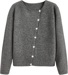 Suéter de Cuello Redondo para Mujer, Corte Holgado, Tejido Suave, Informal, para el Hogar, Ligero, para Invierno - Product Image 6