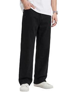 Jean baggy pour homme, coupe large, extensible, en denim, décontracté, style hip-hop streetwear, vintage - Product Image 2