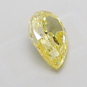 เพชร IGI Certified 2 กะรัต สีเหลือง Fancy Vivid รูปทรงลูกแพร์ ขัดเงาอย่างดี พลอยเม็ดเดี่ยว วัสดุสำหรับทำเครื่องประดับหรูหรา - Product Image 3