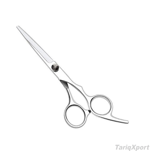 Ciseaux de coiffure professionnels en acier inoxydable, lame tranchante, pour droitiers, manche long et confortable, logo personnalisé, coupe de cheveux - Product Image 3