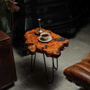 Luxury Modern Handmade Acacia Wood Epoxy Resin Log Coffee <b>Table</b> Waterproof Living Room Furniture Decoration - Product Image 1