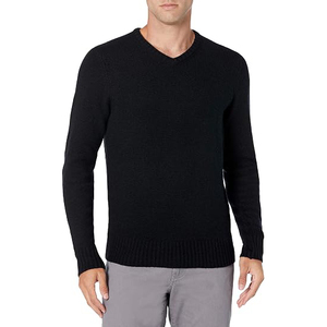 Men's Anti-Pilling Crew Neck Classic <b>Pullover</b> <b>Sweater</b> Viscose/Cotton Soft Knit Casual Layering Essential Winter Top Front Logo - Product Image 1