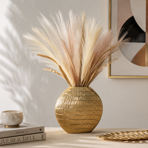 Decorative Metal Vase for Home Décor Tabletop Centerpiece Dried <b>Flowers</b> <b>Artificial</b> Floral <b>Arrangement</b> Modern Accent Vase - Product Image 6
