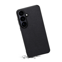 Denior PU Kunstleder Lychee-Textur Stoßfeste Anti-Fingerabdruck Kabellose Ladekompatible Handyhülle Kompatibel mit S26/S25/S24/S23/A