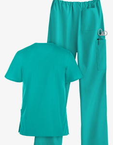 Ensemble de blouses médicales unisexe en rayonne tissée, infroissable, résistant à la décoloration, écologique, respirant, uniforme d'hôpital, personnalisable OEM, Bangladesh - Product Image 3