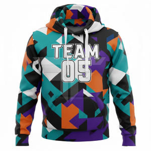 Sweats à capuche en molleton de qualité supérieure, légers, basiques, en coton mélangé, sweats à capuche en molleton décontractés pour hommes - Product Image 2