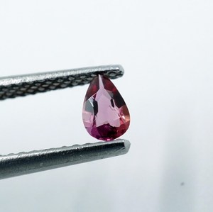 HAYAAT GEMS Pierre précieuse de béryl rose-rouge cultivée en laboratoire, 0,15 carat, taille poire, facettée, pour la fabrication de bijoux, 5x3x1,5mm - Product Image 3