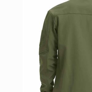 Veste Softshell Homme Haute Qualité OEM ODM Vente en Gros Impression Logo Personnalisé Manches Longues Fermeture Éclair Frontale Tissu Teint - Product Image 3