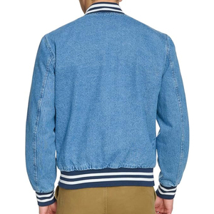 Men High Quality Cotton Denim Bomber Jacket Breathable Waterproof Formal Style Front Logo Available All Sizes Colours <b>Camouflage</b> - Product Image 3