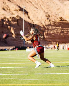 Uniformes Deportivos y de Equipo de Alta Calidad OEM para Mujer, Uniformes Personalizados de Fútbol Americano 7v7 con Bandera - Product Image 5