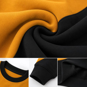 Men's <b>Hoodie</b> Sweatshirt 100% Cotton Oversized Drop Shoulder Streetwear Heavyweight Rib Crew Neck <b>Plain</b> Sweatshirt <b>Hoodie</b> for Men - Product Image 6