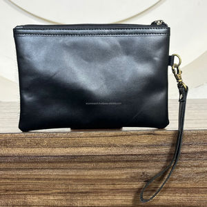 Nouvelle pochette à main en cuir de vachette de haute qualité en gros pour femmes, véritable cuir véritable, porte-cartes de crédit, porte-téléphone - Product Image 5