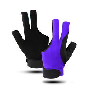 Guantes de Snooker de 3 Dedos de Alta Calidad, Material de Poliéster Transpirable, Estilo Profesional, Servicio OEM a Bajo Precio, Guantes de Snooker con Logotipo - Product Image 5
