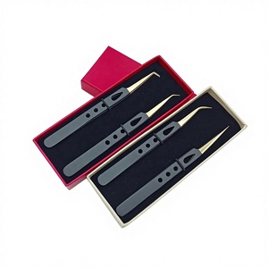 Pince à épiler de précision antistatique durable avec logo personnalisé, prise en main parfaite, pointe lisse, design élégant, qualité professionnelle supérieure - Product Image 4