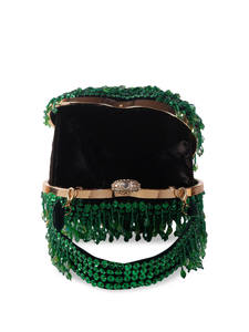 Bolso de mano nupcial indio hecho a mano con cadenas para fiesta de bodas, elegante cartera de noche con cuentas para mujer, calidad de exportación - Product Image 2