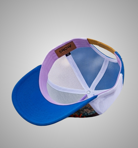 Casquette de baseball unisexe en daim à motif écossais avec logo brodé, maille bleue, ajustable, style décontracté, pour l'extérieur, vente en gros - Product Image 2