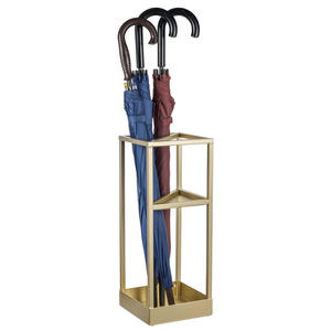Porte-parapluie en métal noir de qualité supérieure, support à parapluies en fer design moderne pour la maison, le bureau, la décoration du hall d'hôtel - Product Image 3