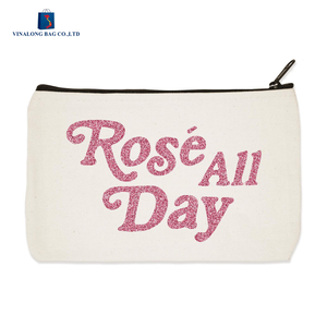 Custom Canvas Zipper <b>Pouch</b> Eco Friendly Makeup Bag OEM ODM Bulk Order Factory - Product Image 6