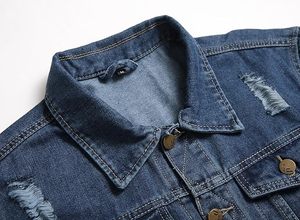 Wholesale Custom Logo Front 100% Cotton Men's Winter Jeans Jacket Breathable Eco-Friendly Quick Dry Outdoor Use High Quality - Product Image 4