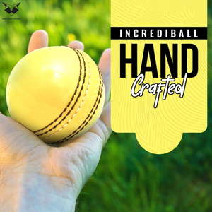 Custom Logo Leather Cricket Balls Professional Grade Alum Tanned Yellow With Black Cricket Balls for Practice and Competition - Product Image 2