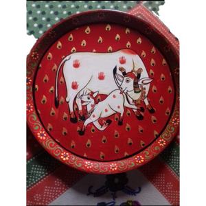 Assiette murale traditionnelle Art Déco du Rajasthan pour la décoration intérieure, les Bar Mitzvah, Diwali, mariages, anniversaires, Pâques et autres occasions - Product Image 1