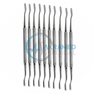 Juego de 10 Limas Dentales Premium de Acero Inoxidable, Tipo Miller de Doble Extremo, para Cirugía Periodontal, Raspado y Suavizado de Hueso - Product Image 5