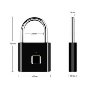 <b>FINGERPRINT</b> <b>PADLOCK</b> IP65 WATERPROOF RECHARGEABLE - Product Image 2