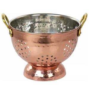 Passoires et égouttoirs en cuivre plaqué, tendance du moment, idéaux pour filtrer avec précision les bouillons, les soupes et les sauces. - Product Image 1