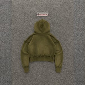 Sudadera con Capucha Oversize OLIVE de Moda Urbana Clásica, Estilo Relajado, Ropa Urbana Cómoda para Invierno, Diseño Minimalista con Arte Icónico, Talla L - Product Image 6
