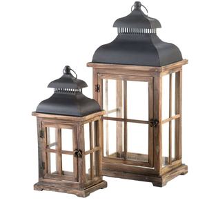 Latest Collection of Lantern Indoor or Outdoor Decorative Classic and Modern Style Lantern Set of 2 in <b>Cheap</b> Price - Product Image 2