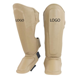 Espinilleras de Protección Profesional con Cierre de Velcro y Cuero PU para Entrenamientos, Partidos y Prácticas de Adultos - Product Image 1