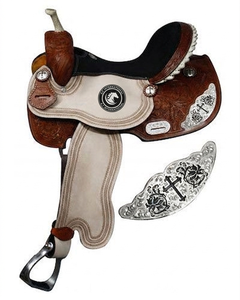 Selle en cuir de vachette 100% véritable, artisanale, de qualité supérieure, pour dressage western, durable et confortable, avec logo personnalisé, dernière collection - Product Image 3