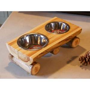 Gamelle en bois pour chien à usage quotidien, produits promotionnels pour animaux de compagnie, pour les besoins d'alimentation des animaux de compagnie - Product Image 2