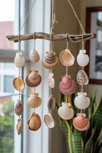 Natural Seashell <b>Wind</b> <b>Chime</b> Handmade Coastal Hanging Decoration for Garden Balcony Home Wedding Wholesale Vietnam Supplier - Product Image 2