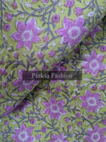 Couverture pour garçons en tissu floral 100% coton pur, teinture naturelle, imprimé au bloc artisanal de haute qualité, écologique, biologique, légère et respirante