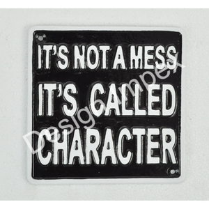 Letrero Decorativo de Pared de Metal con Diseño de Personajes, No es una Manada de Desorden, es un Personaje, Letreros Decorativos de Pared al por Mayor, Letreros de Metal de Uso General, Letreros con Diseños Personalizados para Clientes - Product Image 1