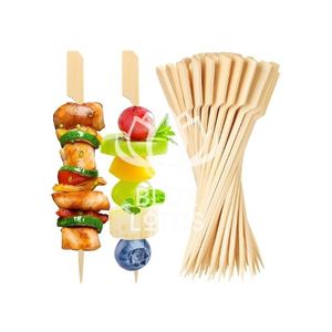 Los mejores brochetas de bambú para asar carne, verduras, frutas, ideales para fiestas, catering, restaurantes, uso en Vietnam. - Product Image 1