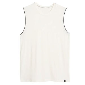 Gym Running <b>Singlets</b> Stringer Fitness <b>Men</b> Tank Top Quick Dry Breathable High Street Style Customized OEM Wholesale Cheap price - Product Image 5