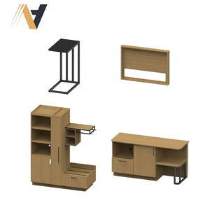 Muebles de dormitorio Hilton lisos-Muebles de dormitorio Hilton Premium de MDF y HPL-Muebles de dormitorio Hilton hechos en Vietnam - Product Image 3