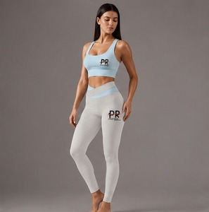 Ensemble de yoga 2 pièces pour femme, léger et respirant, de haute qualité, personnalisable avec logo, à prix avantageux pour les cours de yoga - Product Image 6