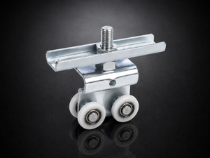 Roulettes de quincaillerie pour porte coulissante, 15 mm, en acier doux galvanisé, pour hôtels, antirouille, roulement fluide, design moderne - Product Image 5