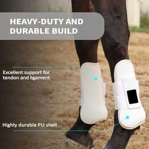 Botas de malla de alto rendimiento para caballos, protectores de patas duraderos y ligeros con comodidad transpirable y ajuste seguro con OEM - Product Image 4