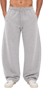 MOMENTUM Men's Brown Canvas Sweatpants <b>Nylon</b>/Cotton Quick Dry Elastic Waist Drawstring Casual <b>Joggers</b> Side Pockets Lightweight - Product Image 3