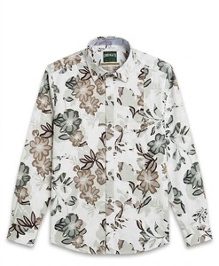 Men's High Quality Floral Printed Linen/Cotton Casual Shirt Turn-<b>Down</b> Collar Single Button Full Sleeve Woven Breathable Summer - Product Image 4