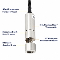 Capteur d'azote nitrique Y553-A pour la surveillance des processus de nitrification et de denitrification, absorption UV profonde 0-50 mg/L, RS485 MODBUS