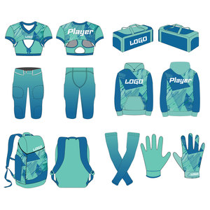 Uniforme de football américain personnalisé pour femmes, vêtements de sport haute performance avec nom d'équipe, numéro et logo, maillot de sport personnalisé - Product Image 2